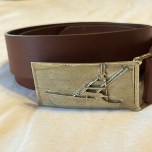 Vineyard vines Brown leather belt,  Size 33